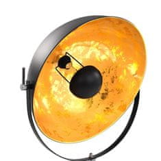 Greatstore Stojací lampa E27 černo-zlatá 51 cm