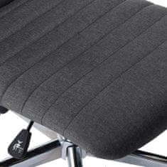 Vidaxl Jídelní židle 6 ks tmavě šedé textil