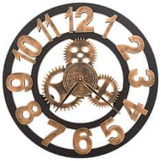 Petromila Nástěnné hodiny kovové 58 cm zlato-černé