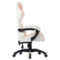 shumee Herní židle růžová umělá kůže
