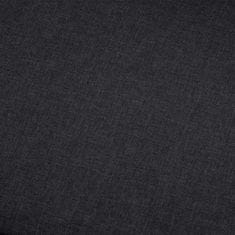 Greatstore 4místná pohovka tmavě šedá textil