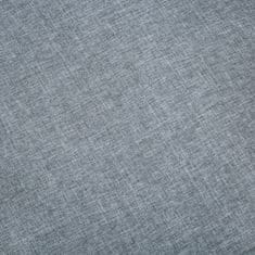 Greatstore 2místná pohovka s textilním čalouněním světle šedá