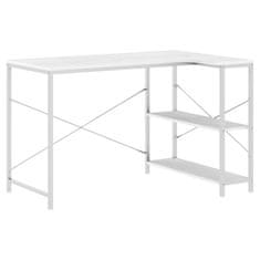 shumee Počítačový stůl bílý 110 x 72 x 70 cm dřevotříska
