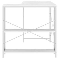 shumee Počítačový stůl bílý 110 x 72 x 70 cm dřevotříska