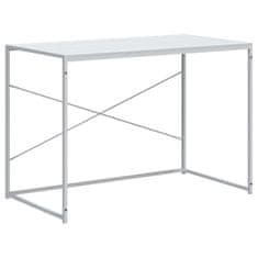 shumee Počítačový stůl bílý 110 x 60 x 70 cm dřevotříska