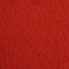 Vidaxl Výstavářský koberec hladký 1 x 24 m červený