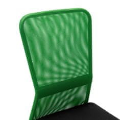 Vidaxl Kancelářská židle černá a zelená 44x52x100 cm síťovina textil