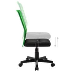 Vidaxl Kancelářská židle černá a zelená 44x52x100 cm síťovina textil