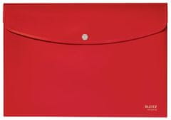 Leitz Desky s drukem "Recycle", červená, PP, A4, 46780025