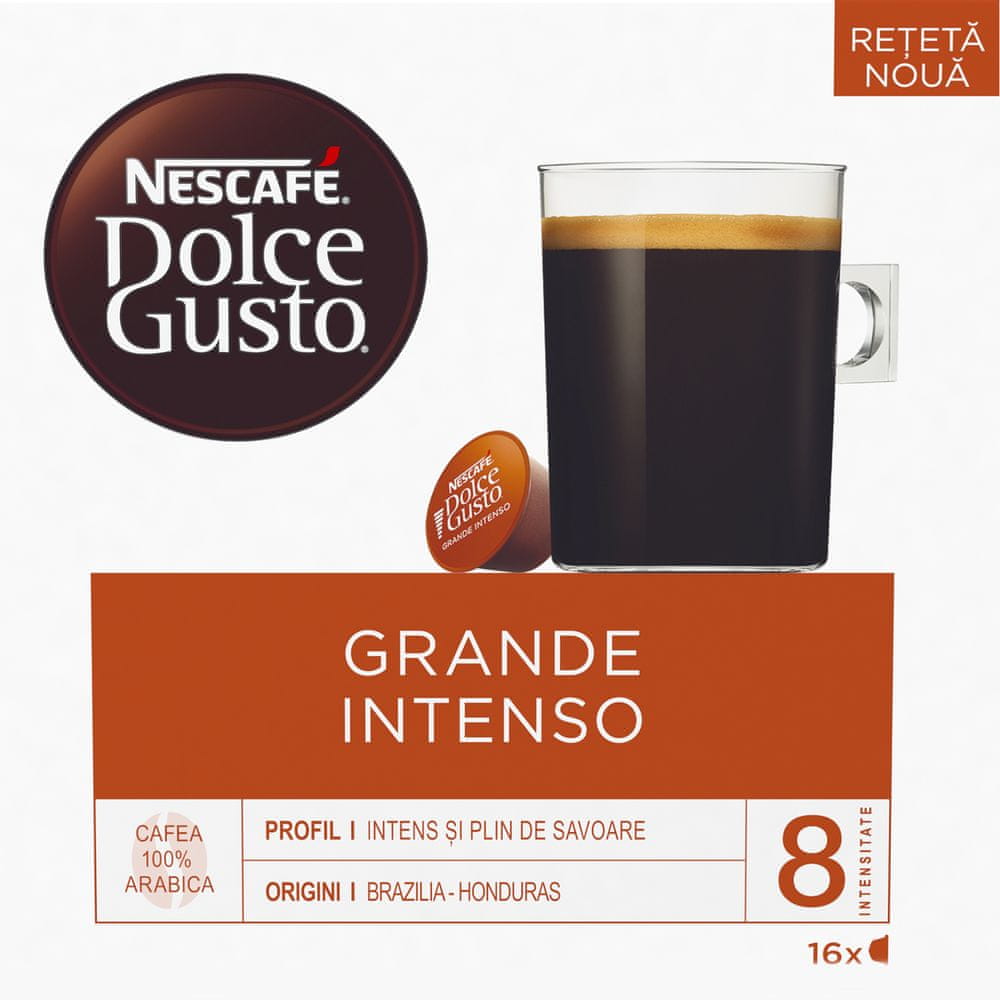 Levně NESCAFÉ Dolce Gusto Grande Intenso – kávové kapsle – 16 kapslí v balení