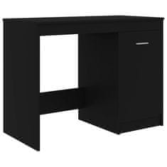 shumee Psací stůl černý 140 x 50 x 76 cm dřevotříska