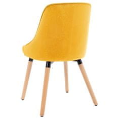 Vidaxl 323059 Dining Chairs 2 pcs Yellow Velvet