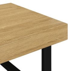 Greatstore Konferenční stolek světle hnědý a černý 120x60x40 cm MDF železo