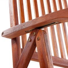 Petromila Skládací zahradní židle 6 ks masivní akáciové dřevo