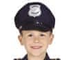 Dětská policejní čepice modrá s odznakem
