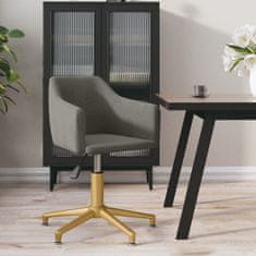 Vidaxl Otočná kancelářská židle, tmavě šedá, čalouněná sametem