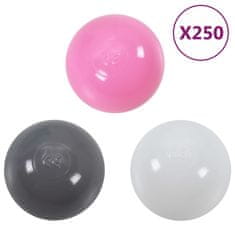 shumee Stan pro princezny s 250 míčky, růžový, 133x140 cm