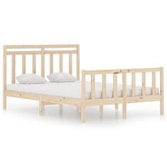 Greatstore Rám postele masivní dřevo 135 x 190 cm Double