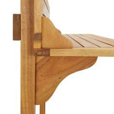 shumee Barový stolek na balkon 90 x 37 x 122,5 cm masivní akácie