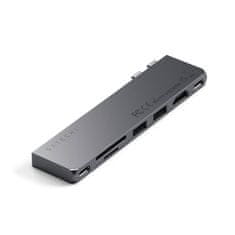 Satechi Pro Hub Slim - adaptér pro Macbook Air a Pro M1 M2, tmavě šedý