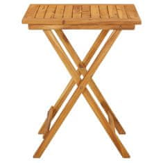 Greatstore Skládací zahradní stolek 60 x 60 x 75 cm masivní akáciové dřevo
