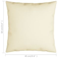 shumee Dekorační polštáře 4 ks krémové 60 x 60 cm textil
