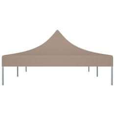 Greatstore Střecha k party stanu 6 x 3 m taupe 270 g/m2