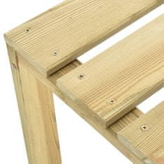 Petromila Zahradní barové stoličky 4 ks impregnované borové dřevo