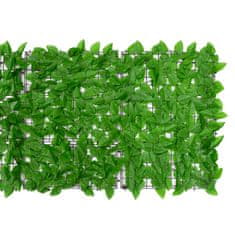 shumee Balkonová zástěna se zelenými listy 600 x 75 cm