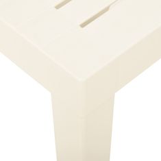 Vidaxl Zahradní stůl bílý 79 x 65 x 72 cm plast
