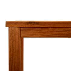 Petromila Zahradní konzolový stolek 110x40x75 cm masivní akáciové dřevo