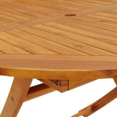 Greatstore Skládací zahradní stůl 110 cm masivní akáciové dřevo