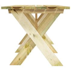 Petromila Zahradní stůl 160 x 73 x 70 cm impregnované borové dřevo