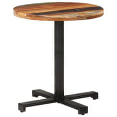 shumee Bistro stolek kulatý Ø 70 x 75 cm masivní recyklované dřevo