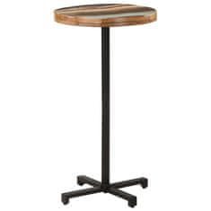 Vidaxl Bistro stolek kulatý Ø 60 x 110 cm masivní recyklované dřevo