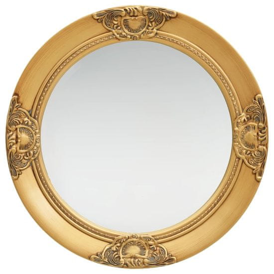 Vidaxl Nástěnné zrcadlo barokní styl 50 cm zlaté