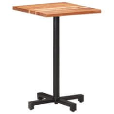 Greatstore Bistro stolek s živou hranou 50 x 50 x 75 cm akáciové dřevo
