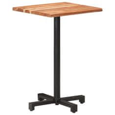 Greatstore Bistro stolek s živou hranou 50 x 50 x 75 cm akáciové dřevo