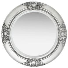 shumee vidaXL Barokní nástěnné zrcadlo 50 cm Stříbrné