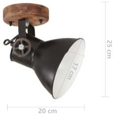 shumee Industriální nástěnné/stropní lampy 2 ks černočerné 20x25cm E27