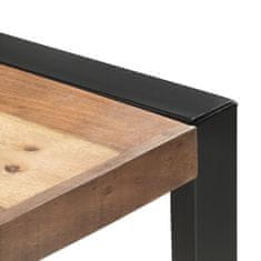 shumee Jídelní stůl 200 x 100 x 75 cm masivní dřevo sheeshamový vzhled