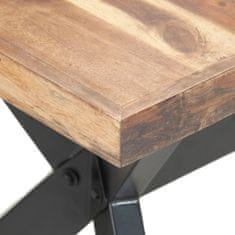 Greatstore Jídelní stůl 160 x 80 x 75 cm masivní dřevo sheeshamový vzhled