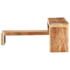 shumee 2dílný TV stolek masivní akáciové dřevo