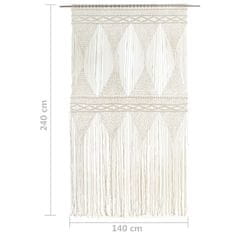 Petromila Macramé závěs 140 x 240 cm bavlna