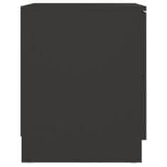 Vidaxl Noční stolek černý 40 x 40 x 50 cm dřevotříska