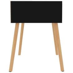 Vidaxl Noční stolek černý 40 x 40 x 56 cm dřevotříska