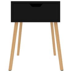 Vidaxl Noční stolek černý s vysokým leskem 40 x 40 x 56 cm dřevotříska