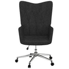 Greatstore Relaxační židle černá textil