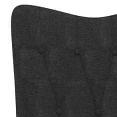 Greatstore Relaxační židle černá textil