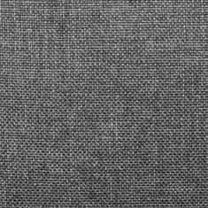 Greatstore Zvedací polohovací křeslo světle šedé textil